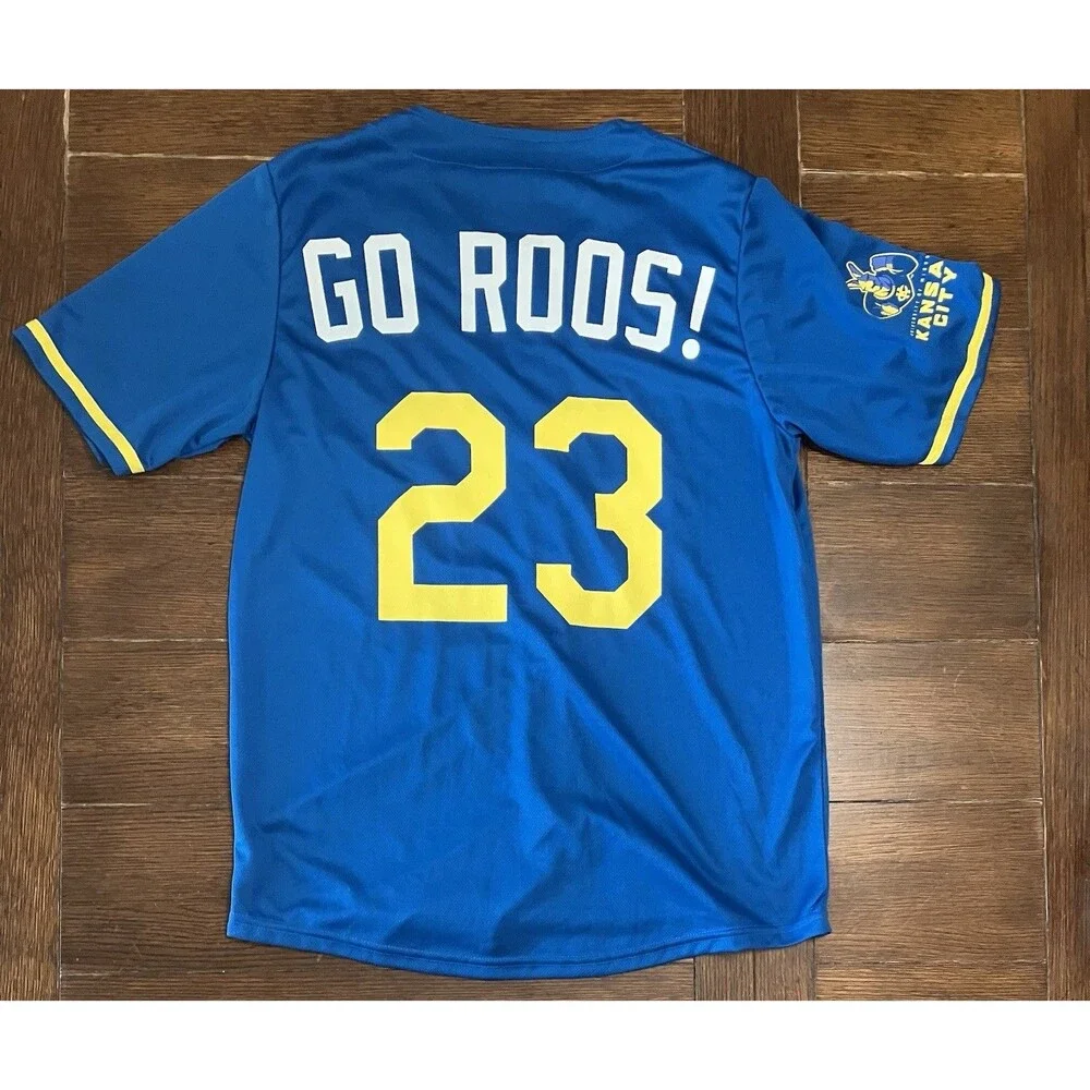 Men’s Size M Kansas City Royals SGA UMKC Kangaroos Blue Jersey Rare - Picture 5 of 5